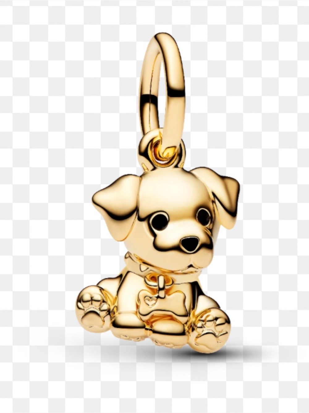 925 Labrador Puppy Dog Dangle Charm